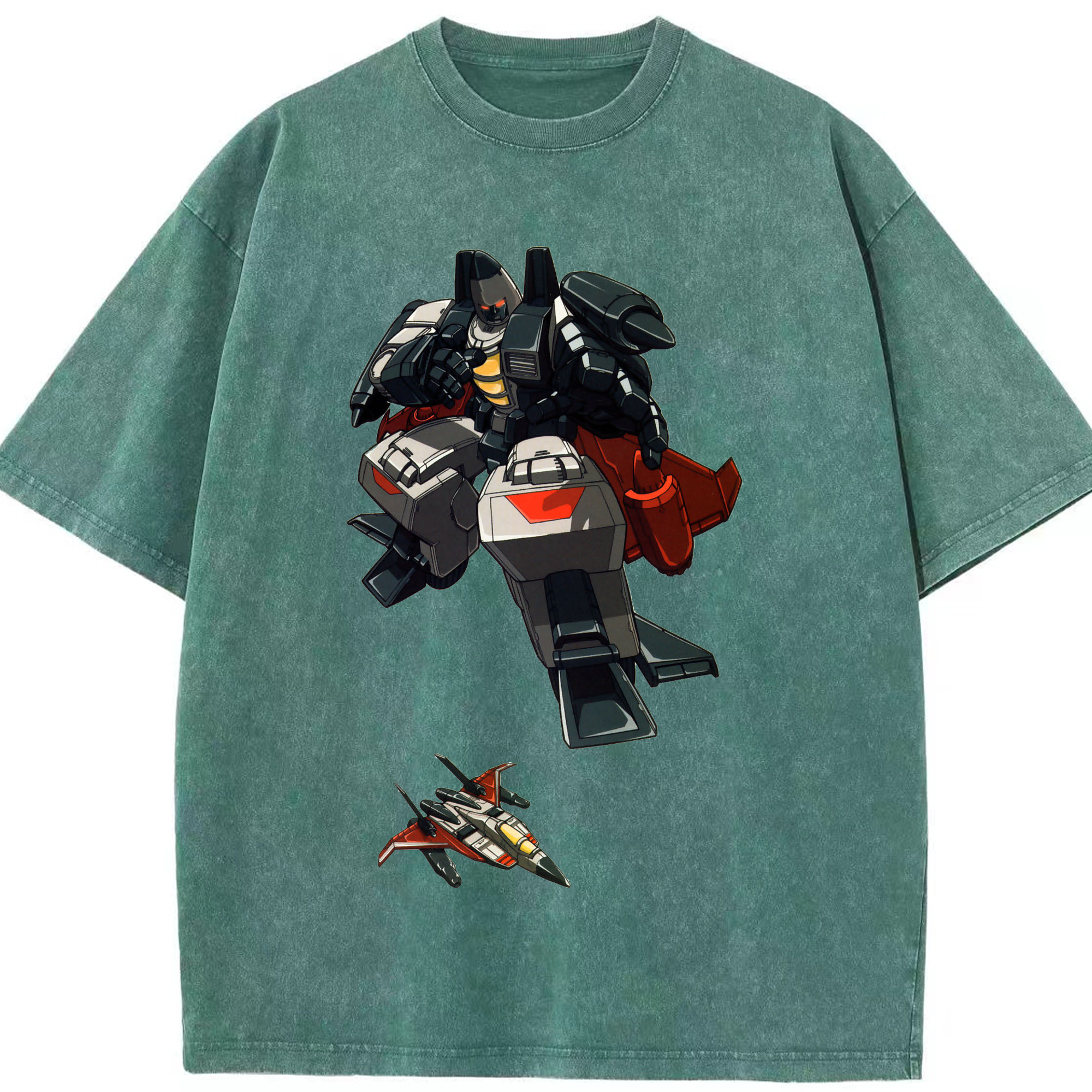 （画像用）  綿100% ヴィンテージ風 半袖Tシャツ（フロントプリント）